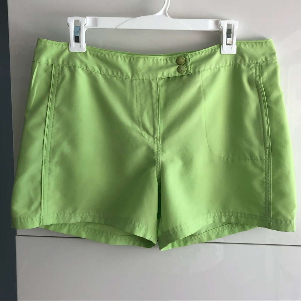 Eddie Bauer Active Shorts Sz 10 or M Lime Green
